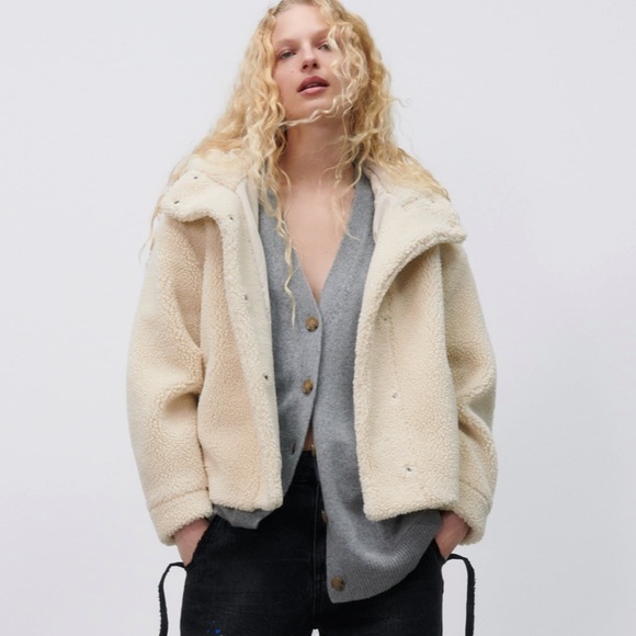 Zara Jackets & Blazers - ZARA Faux Fur Hooded Jacket